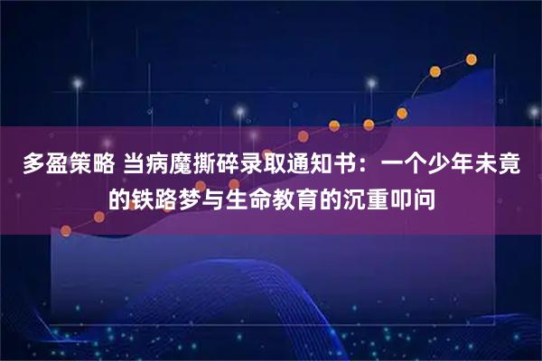 多盈策略 当病魔撕碎录取通知书：一个少年未竟的铁路梦与生命教育的沉重叩问